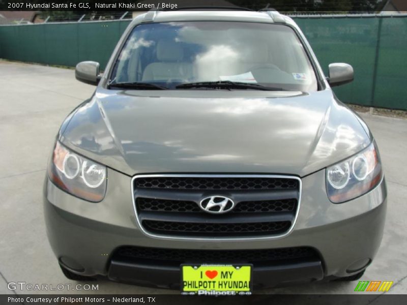Natural Khaki Green / Beige 2007 Hyundai Santa Fe GLS