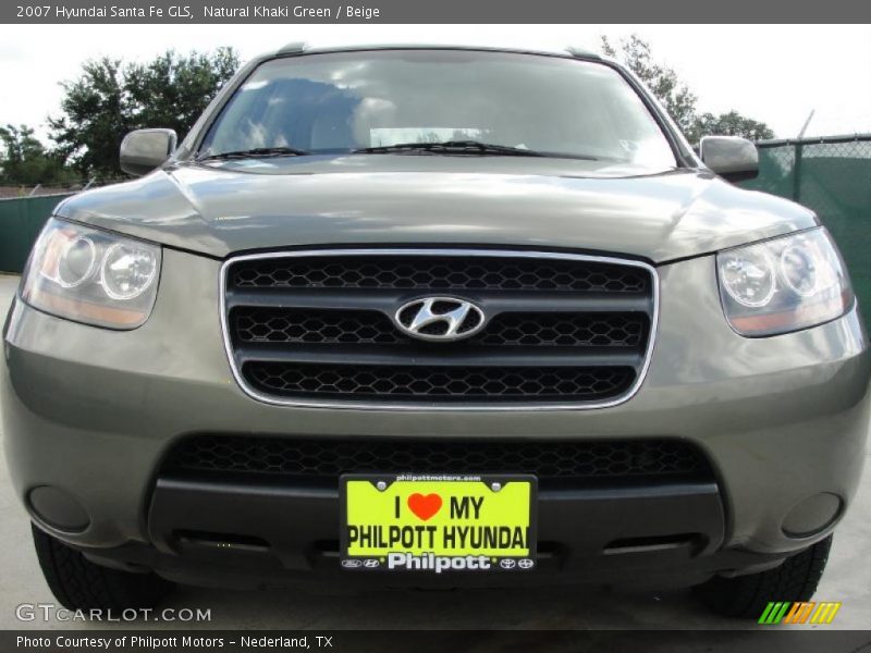 Natural Khaki Green / Beige 2007 Hyundai Santa Fe GLS