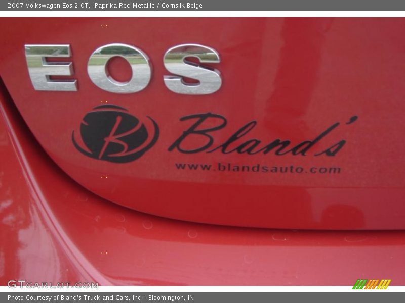 Paprika Red Metallic / Cornsilk Beige 2007 Volkswagen Eos 2.0T