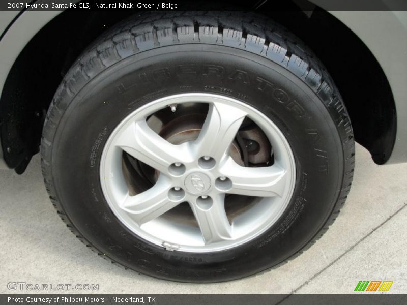Natural Khaki Green / Beige 2007 Hyundai Santa Fe GLS
