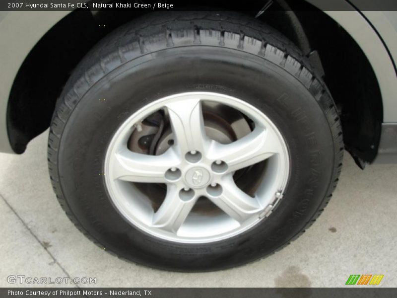 Natural Khaki Green / Beige 2007 Hyundai Santa Fe GLS