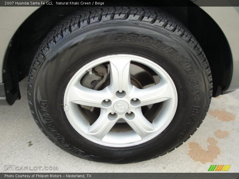 Natural Khaki Green / Beige 2007 Hyundai Santa Fe GLS