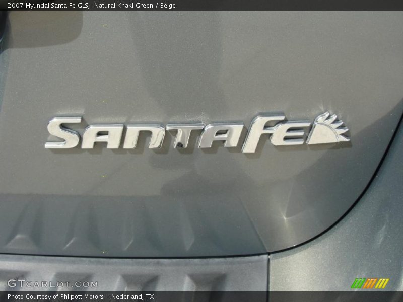 Natural Khaki Green / Beige 2007 Hyundai Santa Fe GLS
