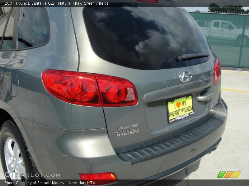 Natural Khaki Green / Beige 2007 Hyundai Santa Fe GLS
