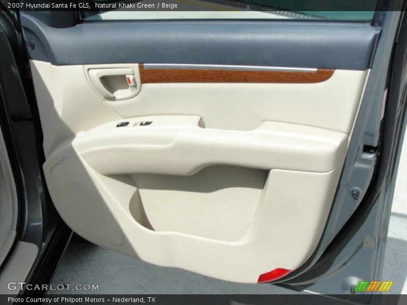 Natural Khaki Green / Beige 2007 Hyundai Santa Fe GLS