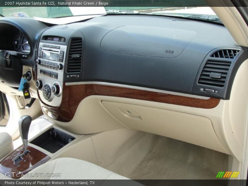 Natural Khaki Green / Beige 2007 Hyundai Santa Fe GLS