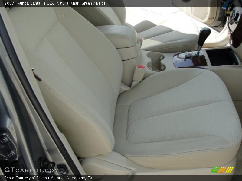 Natural Khaki Green / Beige 2007 Hyundai Santa Fe GLS