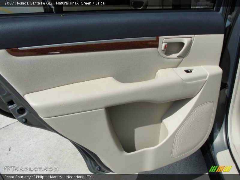 Natural Khaki Green / Beige 2007 Hyundai Santa Fe GLS