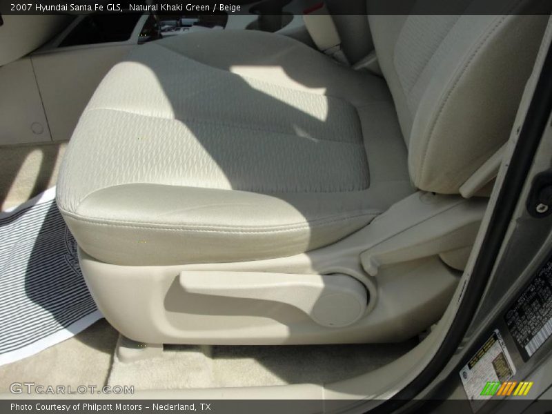 Natural Khaki Green / Beige 2007 Hyundai Santa Fe GLS