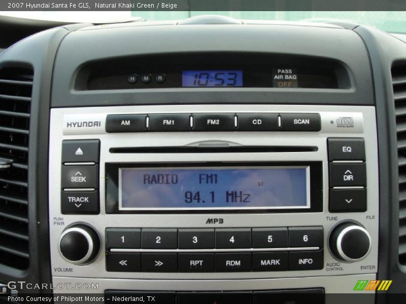 Natural Khaki Green / Beige 2007 Hyundai Santa Fe GLS