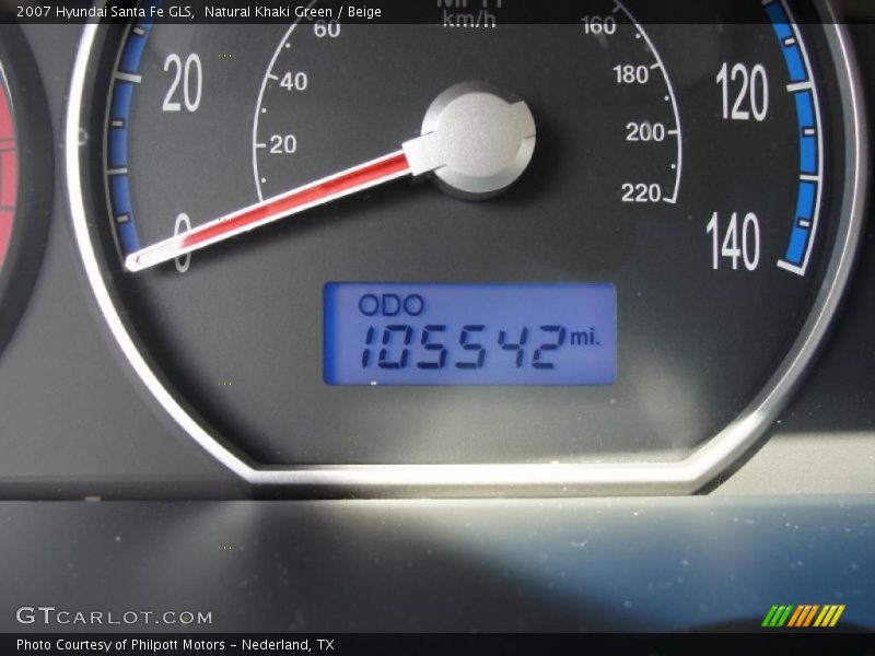 Natural Khaki Green / Beige 2007 Hyundai Santa Fe GLS