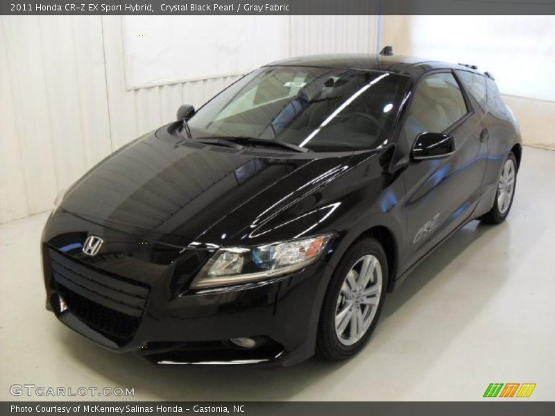 Crystal Black Pearl / Gray Fabric 2011 Honda CR-Z EX Sport Hybrid