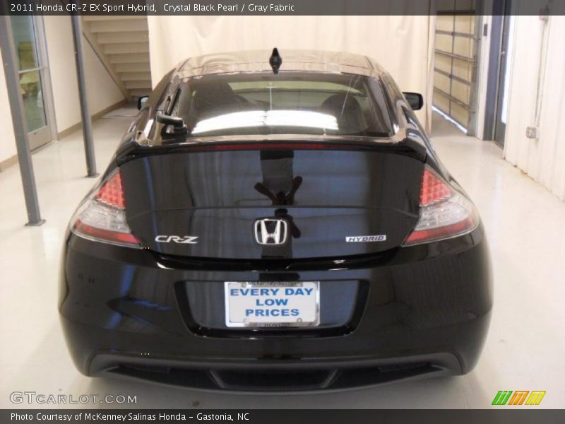 Crystal Black Pearl / Gray Fabric 2011 Honda CR-Z EX Sport Hybrid