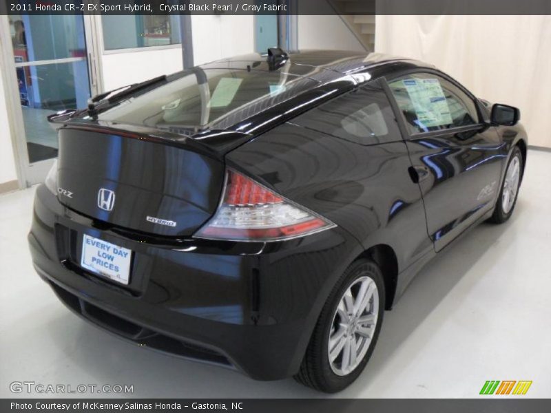 Crystal Black Pearl / Gray Fabric 2011 Honda CR-Z EX Sport Hybrid
