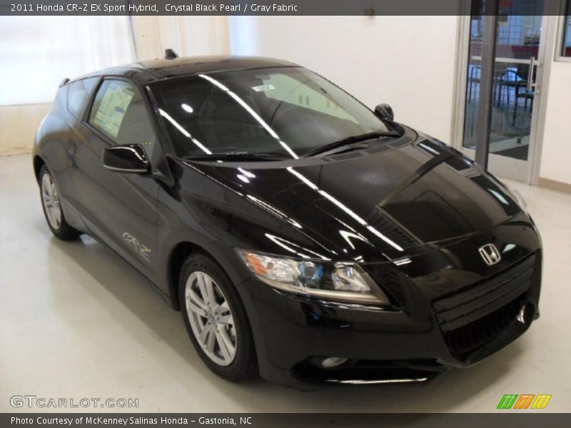 Crystal Black Pearl / Gray Fabric 2011 Honda CR-Z EX Sport Hybrid