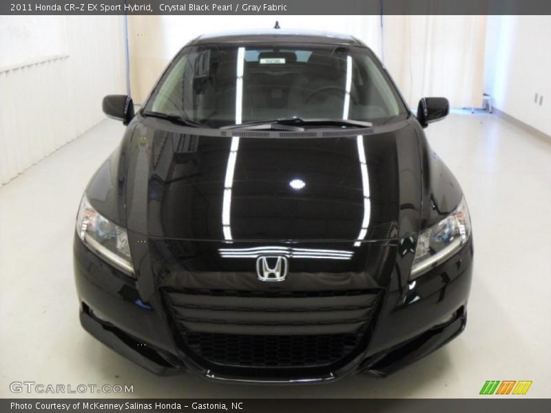 Crystal Black Pearl / Gray Fabric 2011 Honda CR-Z EX Sport Hybrid