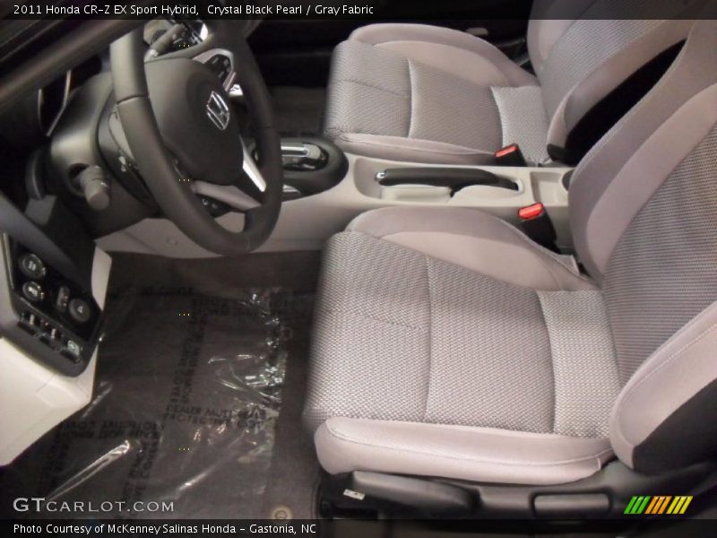 Crystal Black Pearl / Gray Fabric 2011 Honda CR-Z EX Sport Hybrid
