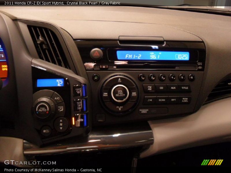 Crystal Black Pearl / Gray Fabric 2011 Honda CR-Z EX Sport Hybrid