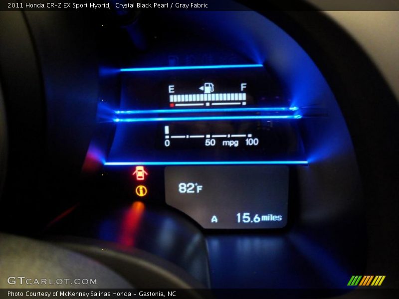 Crystal Black Pearl / Gray Fabric 2011 Honda CR-Z EX Sport Hybrid