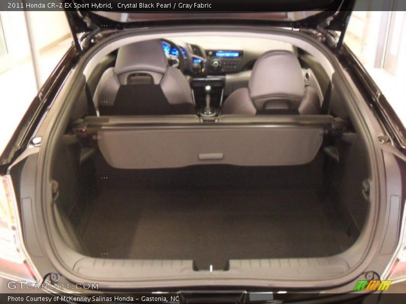 Crystal Black Pearl / Gray Fabric 2011 Honda CR-Z EX Sport Hybrid