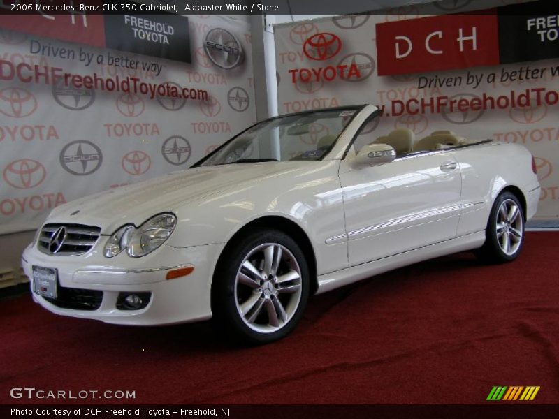 Alabaster White / Stone 2006 Mercedes-Benz CLK 350 Cabriolet