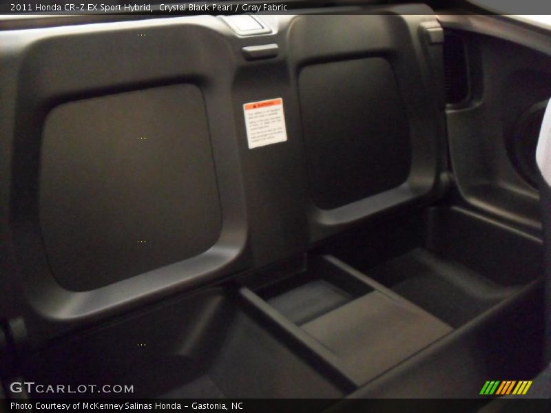 Crystal Black Pearl / Gray Fabric 2011 Honda CR-Z EX Sport Hybrid
