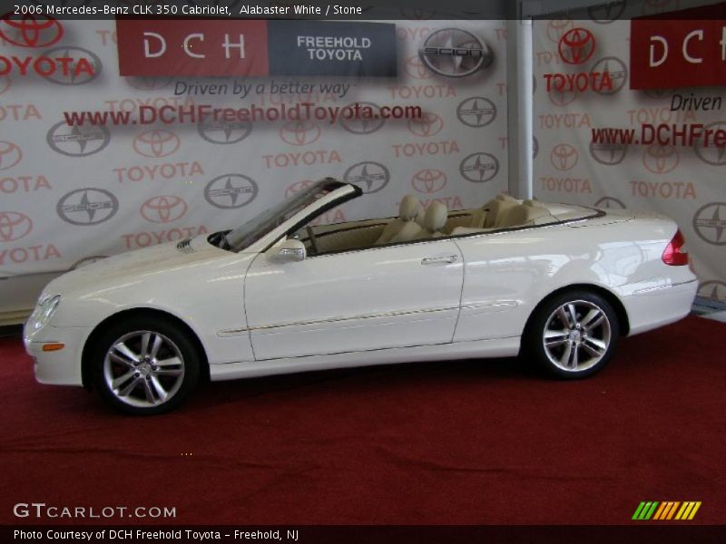 Alabaster White / Stone 2006 Mercedes-Benz CLK 350 Cabriolet