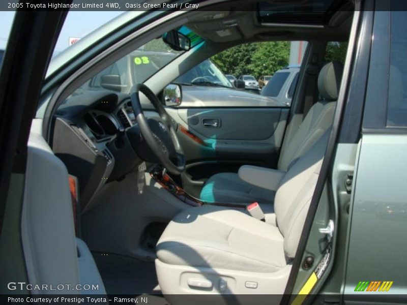 Oasis Green Pearl / Gray 2005 Toyota Highlander Limited 4WD