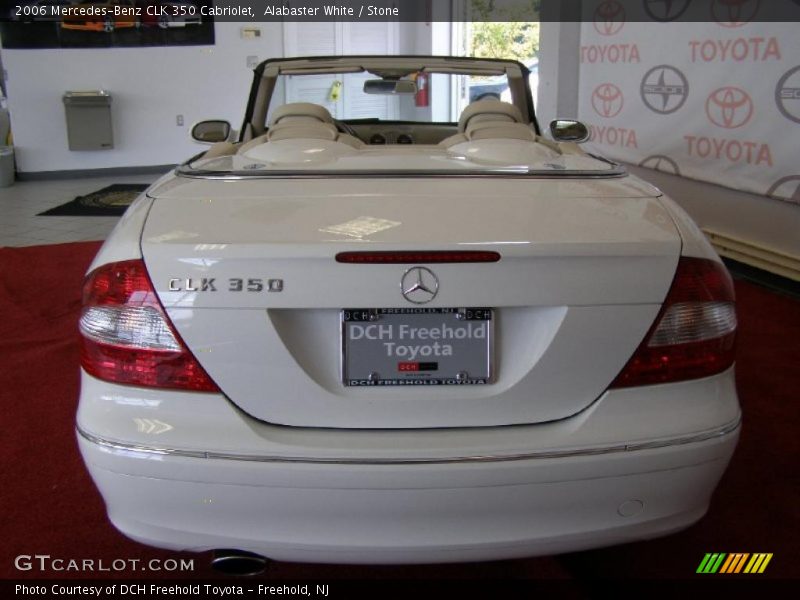 Alabaster White / Stone 2006 Mercedes-Benz CLK 350 Cabriolet