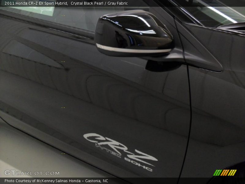 Crystal Black Pearl / Gray Fabric 2011 Honda CR-Z EX Sport Hybrid