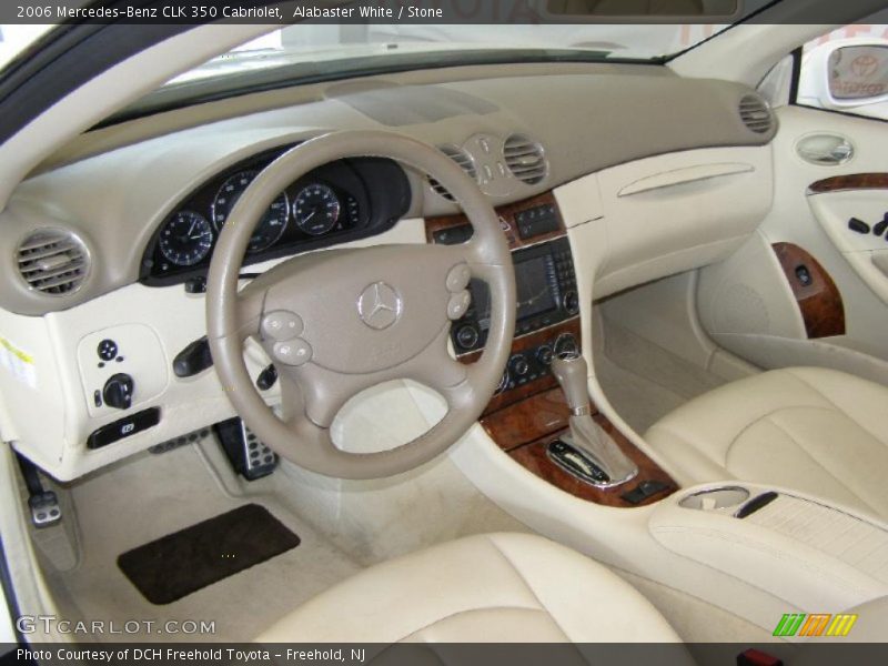 Alabaster White / Stone 2006 Mercedes-Benz CLK 350 Cabriolet