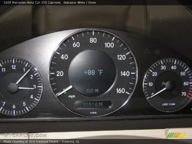Alabaster White / Stone 2006 Mercedes-Benz CLK 350 Cabriolet