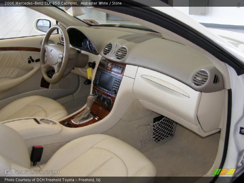 Alabaster White / Stone 2006 Mercedes-Benz CLK 350 Cabriolet