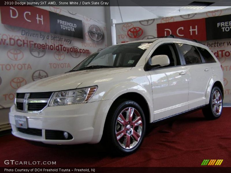 Stone White / Dark Slate Gray 2010 Dodge Journey SXT AWD