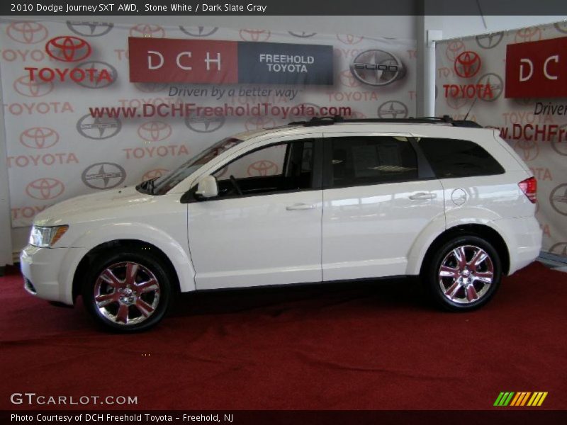 Stone White / Dark Slate Gray 2010 Dodge Journey SXT AWD