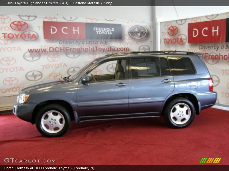 Bluestone Metallic / Ivory 2005 Toyota Highlander Limited 4WD