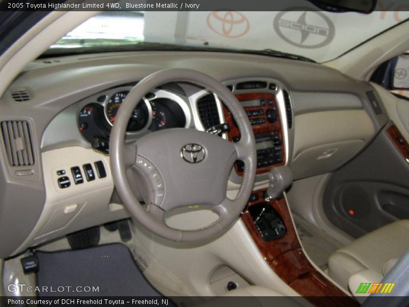 Bluestone Metallic / Ivory 2005 Toyota Highlander Limited 4WD