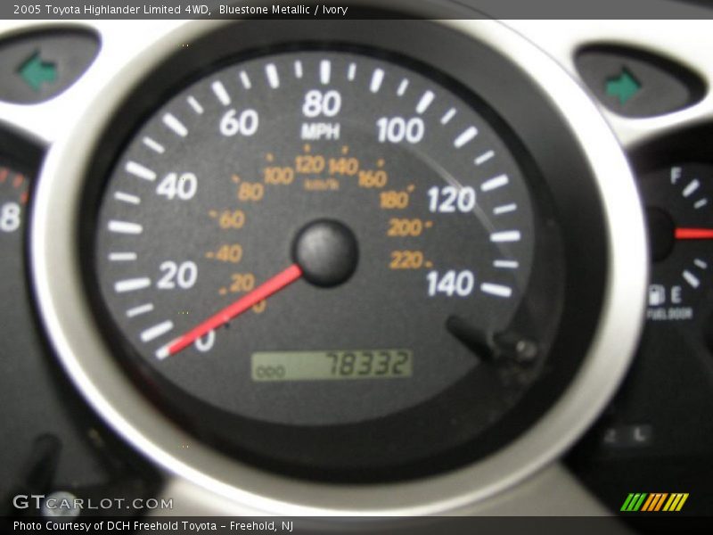 Bluestone Metallic / Ivory 2005 Toyota Highlander Limited 4WD