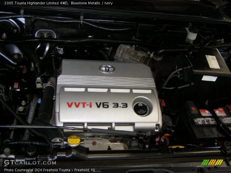 Bluestone Metallic / Ivory 2005 Toyota Highlander Limited 4WD