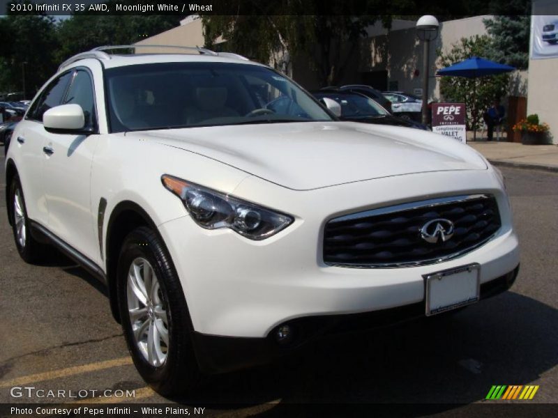 Moonlight White / Wheat 2010 Infiniti FX 35 AWD
