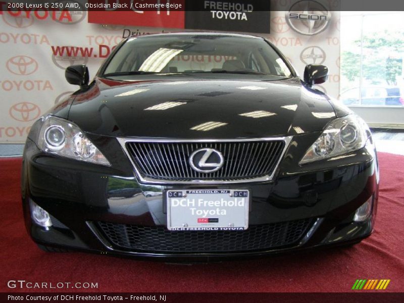 Obsidian Black / Cashmere Beige 2008 Lexus IS 250 AWD