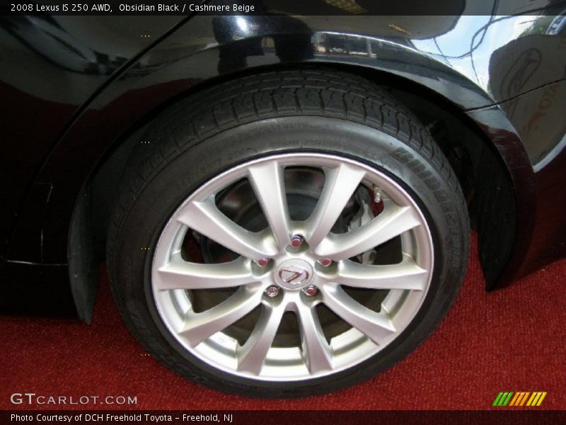 Obsidian Black / Cashmere Beige 2008 Lexus IS 250 AWD