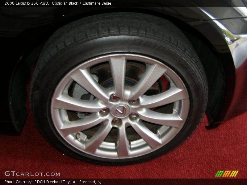 Obsidian Black / Cashmere Beige 2008 Lexus IS 250 AWD