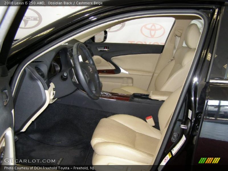 Obsidian Black / Cashmere Beige 2008 Lexus IS 250 AWD