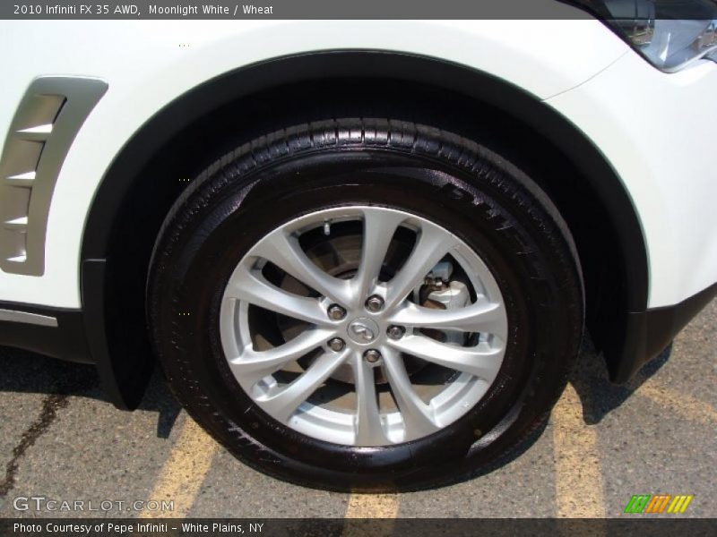 Moonlight White / Wheat 2010 Infiniti FX 35 AWD