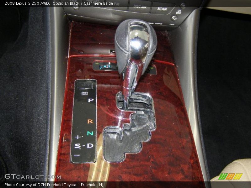 Obsidian Black / Cashmere Beige 2008 Lexus IS 250 AWD
