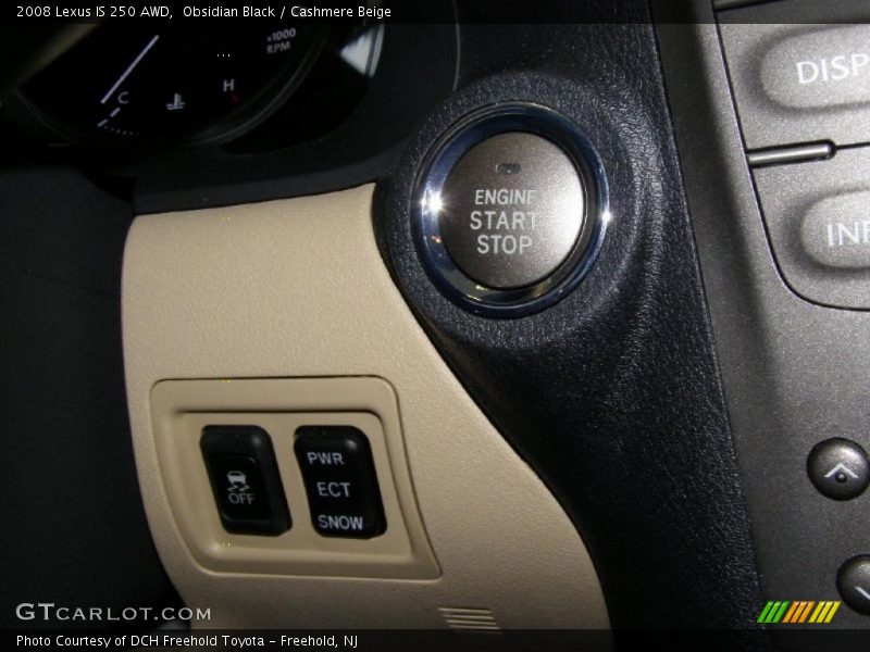 Obsidian Black / Cashmere Beige 2008 Lexus IS 250 AWD