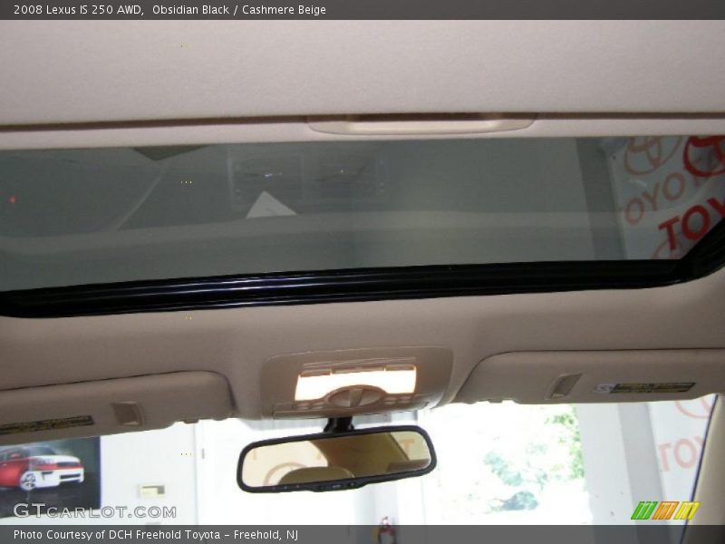 Obsidian Black / Cashmere Beige 2008 Lexus IS 250 AWD