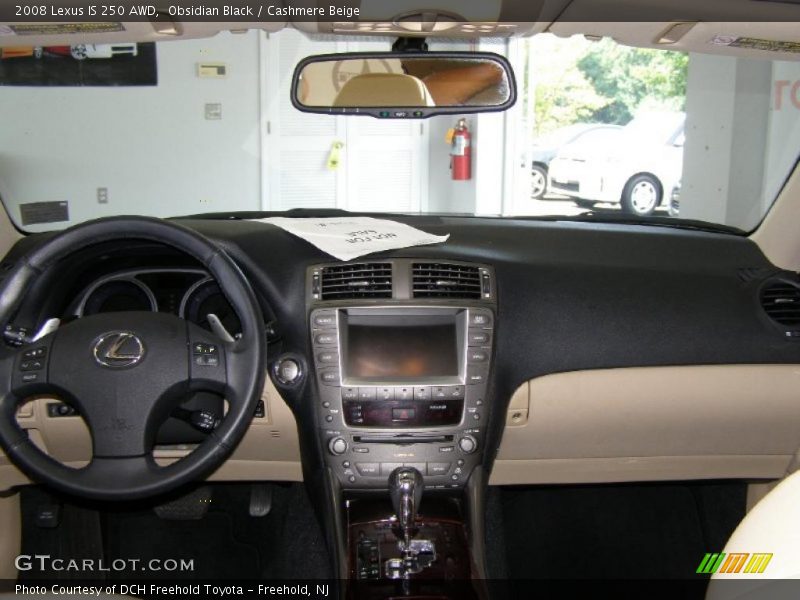 Obsidian Black / Cashmere Beige 2008 Lexus IS 250 AWD