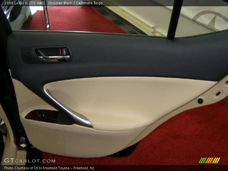 Obsidian Black / Cashmere Beige 2008 Lexus IS 250 AWD